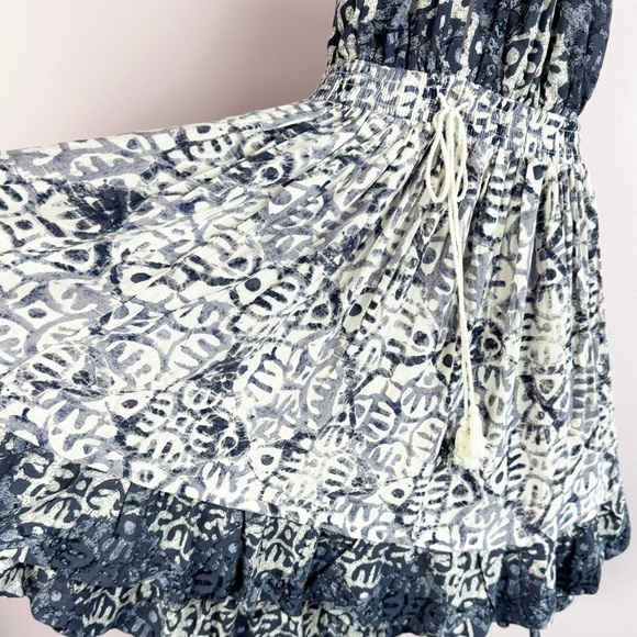 NEW Free People Beach Day Halter Mini Dress XS Blue White - Picture 4 of 9